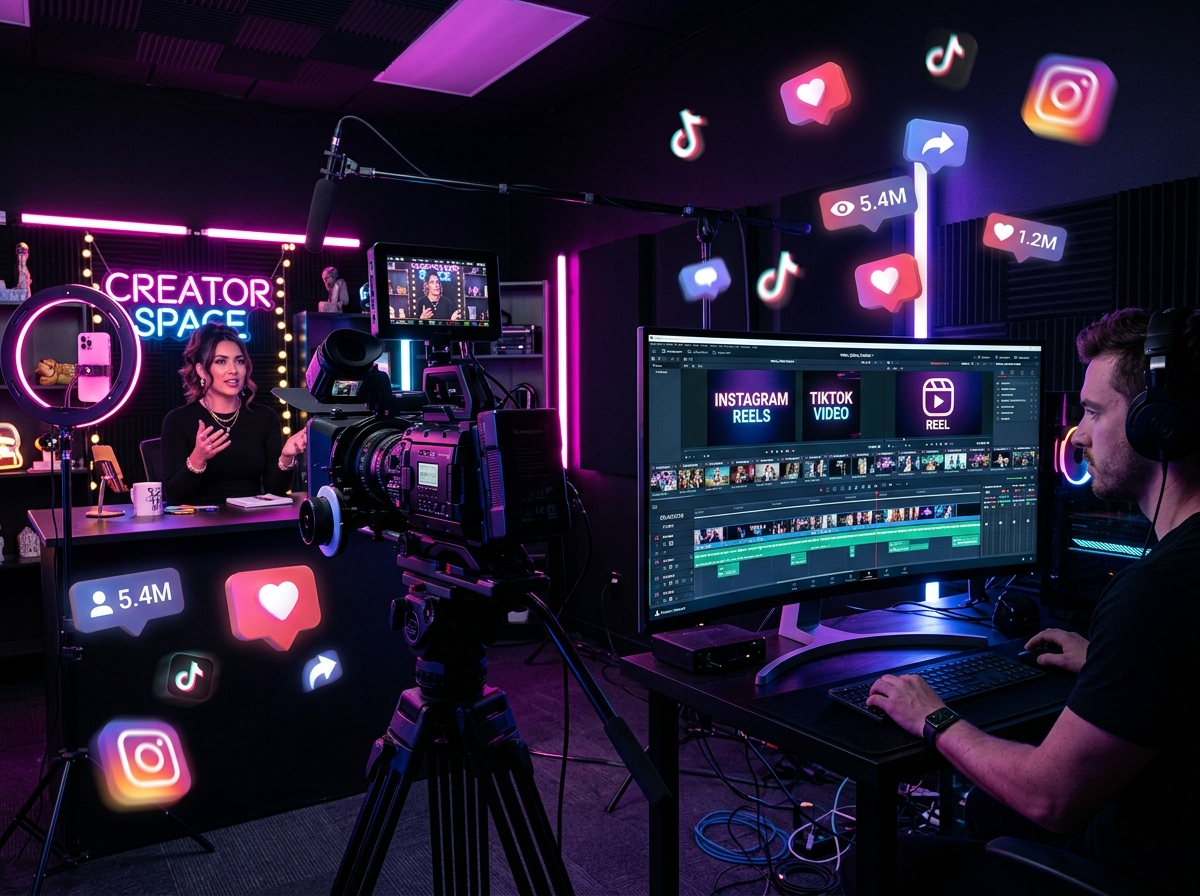 Studio de Reels & Criação Magnética